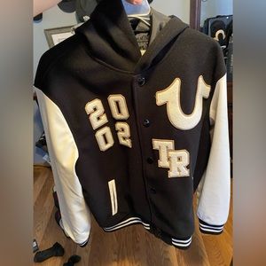 True religion varsity jacket hoodie